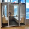 1 Modern Space Capsule Hotel Bed 2025 New Luxury Soundproof Booth for Outdoor