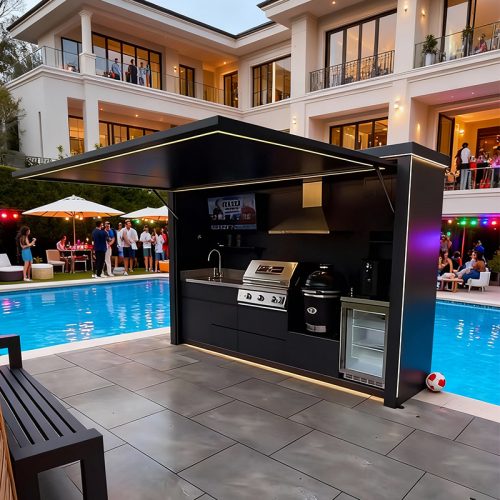 Hot Selling Outdoor Gas Grill Customized Portablemodular Outdoor Kitchen Cabinet Outdoor Kitchen Bbq Island Cabinets