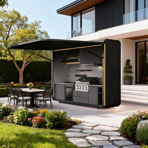 High Quality Stove Outdoor Kitchen Bbq Island Steel Outdoor Kitchen Outdoor Kitchen Cabinets With Outdoor Grill