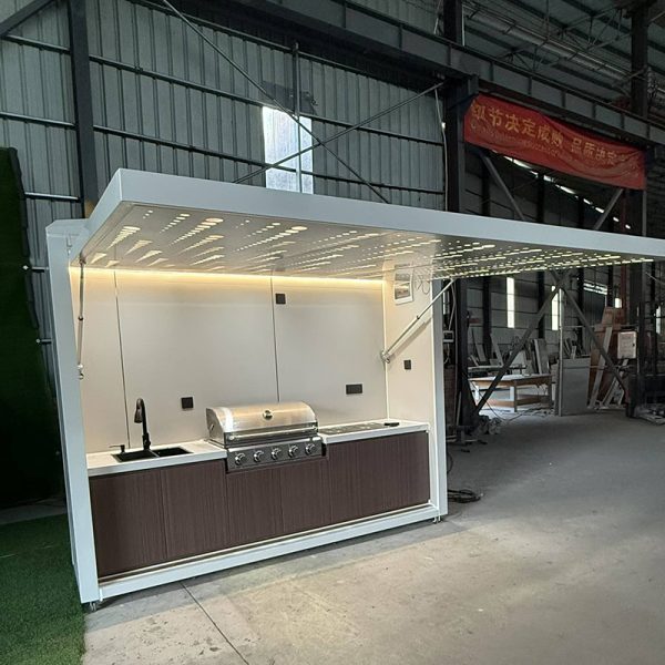 18 Hot Sale DIlY Outdoor BBQModular Kitchen ModernPremium Style with Integrated Cultured Stone for Backyard Gatherings