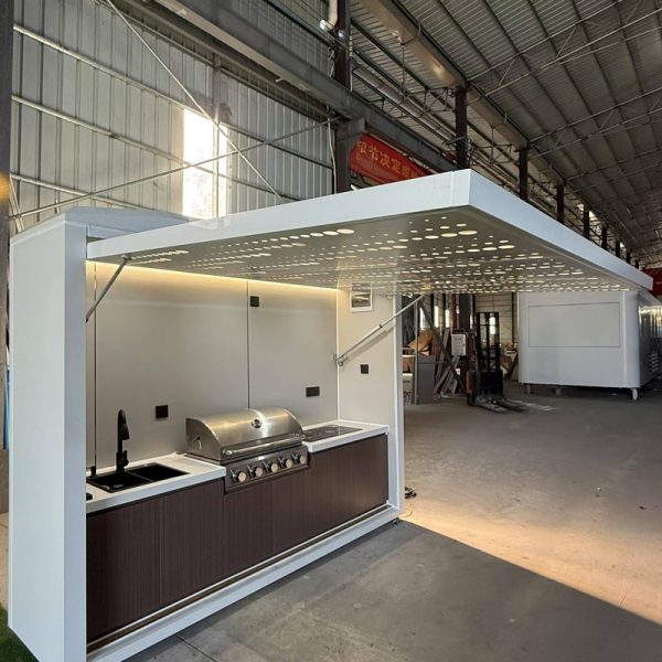 21 Hot Sale DIlY Outdoor BBQModular Kitchen ModernPremium Style with Integrated Cultured Stone for Backyard Gatherings