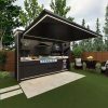 22 Modular Outdoor Kitchen Cabinet PVC Board Outdoor Cabinet for Garden Stainless Steel Kitchen Design Modern