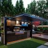 28 Luxury Modern ModularPrefab Aluminum OutdoorKitchen Cabinet Set Portable Outdoor PrefabricatedKitchen