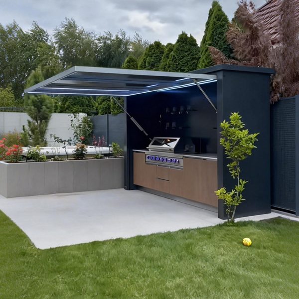 29 Luxury Modern ModularPrefab Aluminum OutdoorKitchen Cabinet Set Portable Outdoor PrefabricatedKitchen