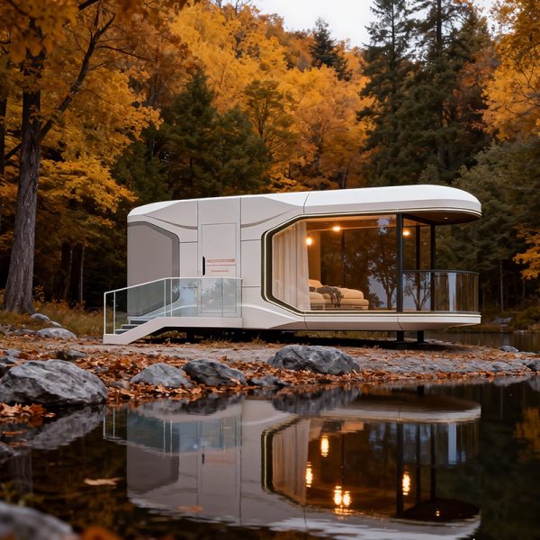 Mobile House Spaceship Cabin Space Capsule Moduler Homes Shipping Container Coffee Shop Design Resort Style Luxurious House