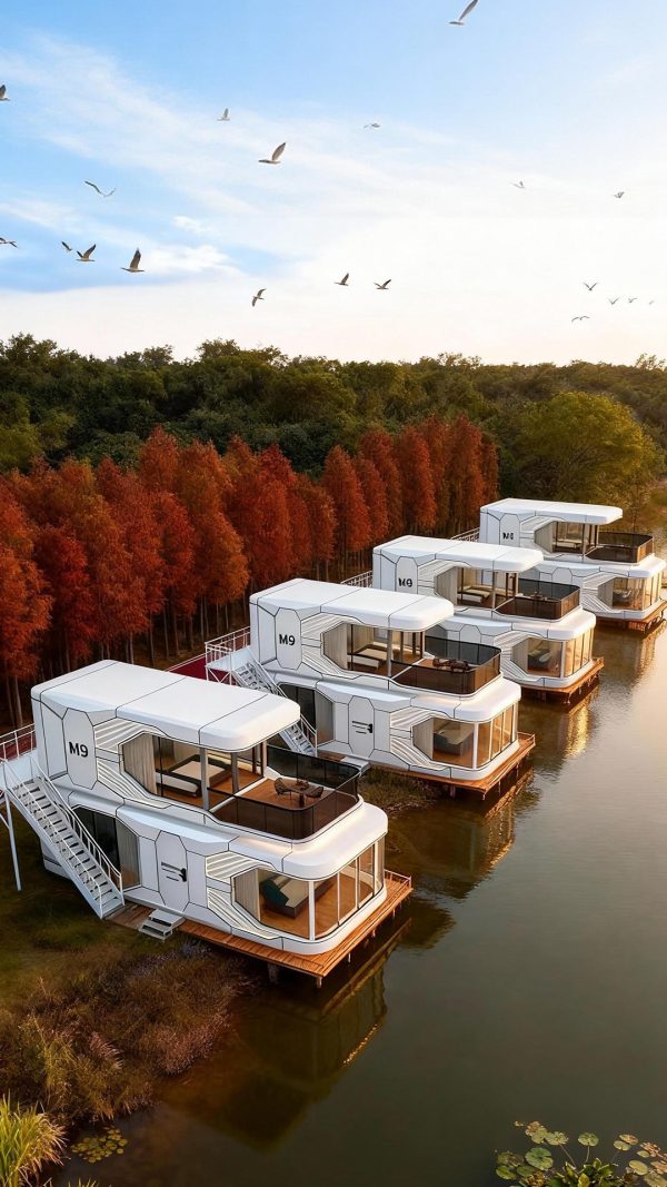 M9 Double-layer Capsule House OEM Customized Manufacturers Working Container House Prefabricated Pod apple Cabin Modular Home