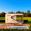 Mobile House Spaceship Cabin Space Capsule Moduler Homes Shipping Container Coffee Shop Design Resort Style Luxurious House