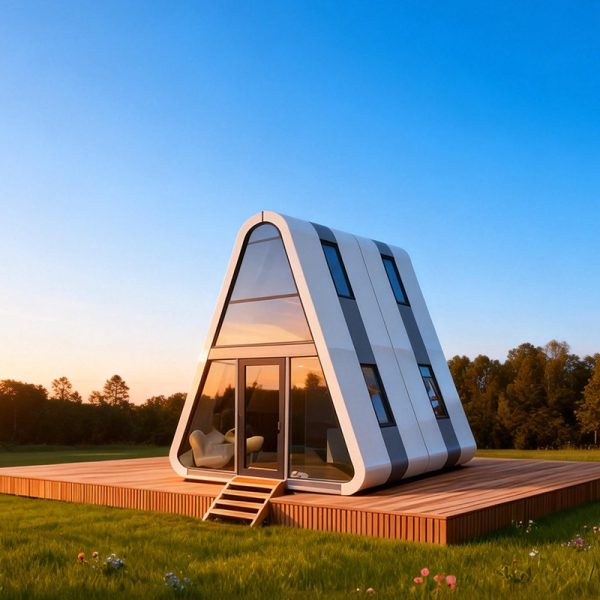 Mobile Modular Commercial Hotel Container Room Prefabricated Triangular Two-story Capsule Room Prefabricated Small House